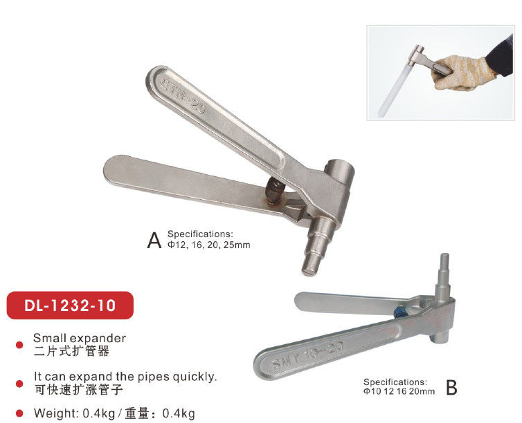 Herramienta de expansión de tubería pequeña de 2 piezas 10 mm-25 mm DL-1232-10 para tubo capilar