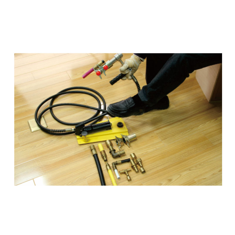 Herramienta de presión hidráulica con pedal DL-1232-5 que se desliza para conectar las herramientas de instalación de tuberías